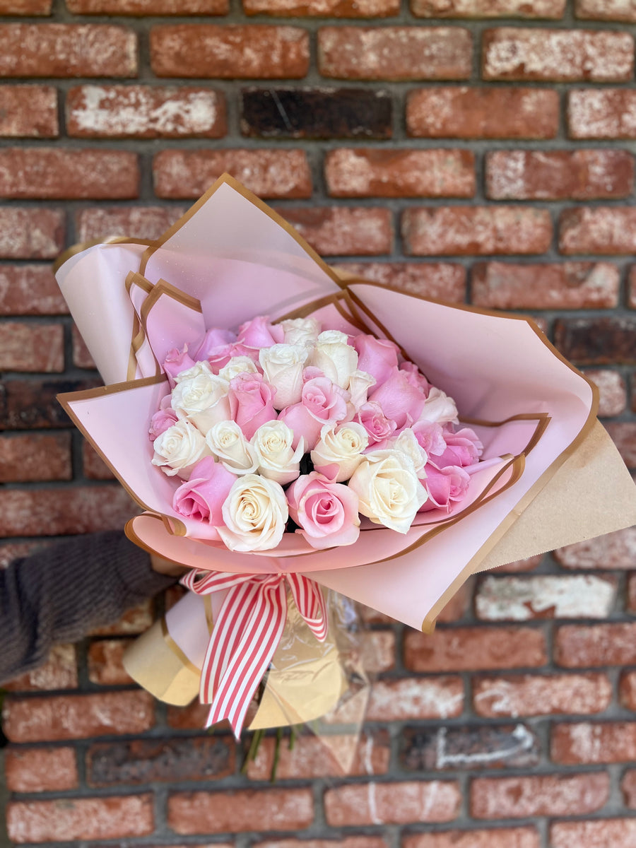 Pink and White Roses