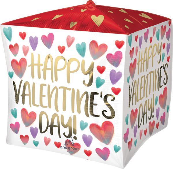 Happy Valentine's Day Cube Balloon