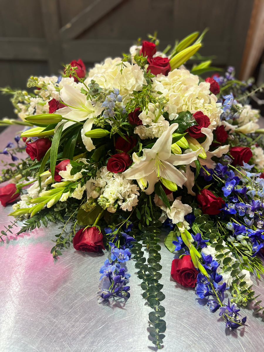 Patriotic Casket Spray