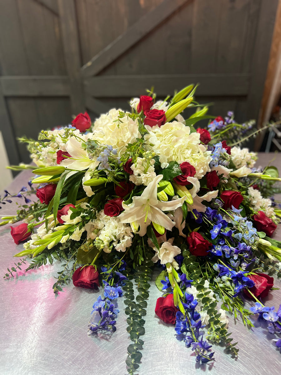Patriotic Casket Spray