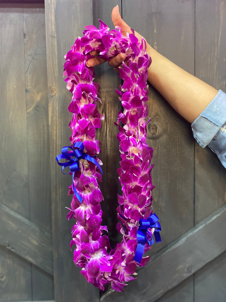 Purple Bombay Orchid Lei