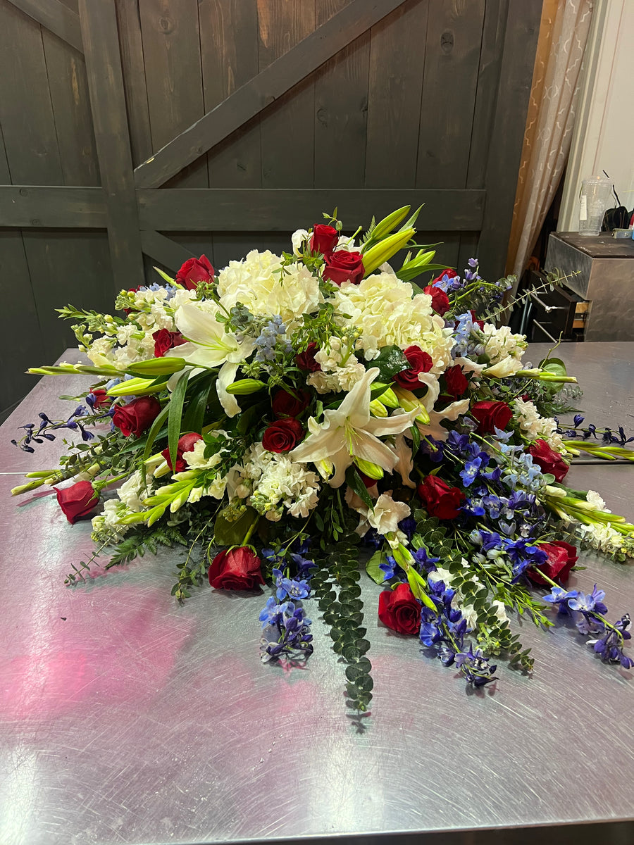 Patriotic Casket Spray