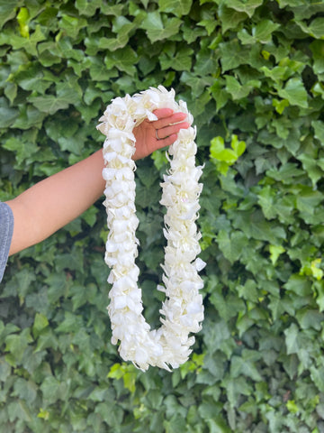 White Double Orchid Lei